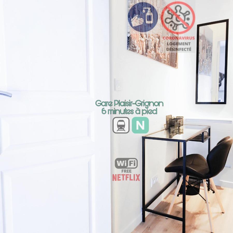 Detente & Jardin By Beds4wanderlust - T2 Avec Jardin - Gare Plaisir-grignon, Versailles 20km *