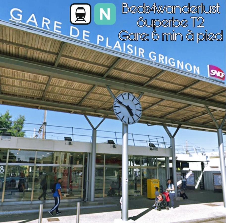 Detente & Jardin By Beds4wanderlust - T2 Avec Jardin - Gare Plaisir-grignon, Versailles 20km *