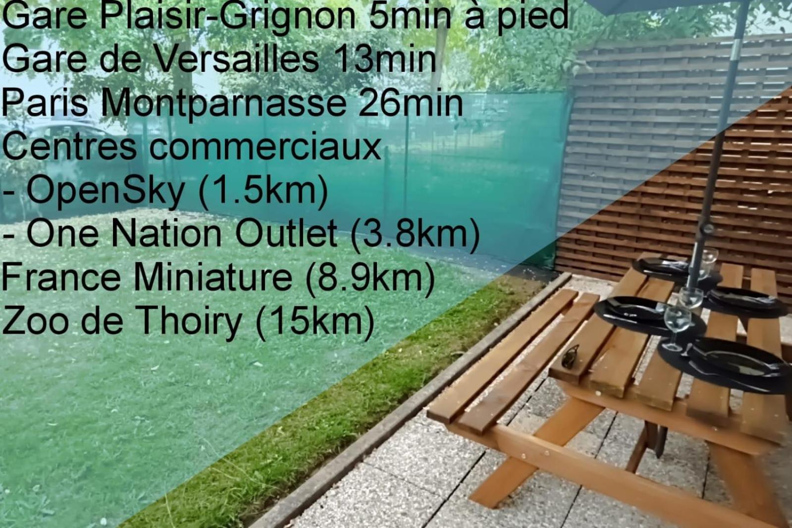 Apartment Detente & Jardin By Beds4wanderlust - T2 Avec Jardin - Gare Plaisir-grignon, Versailles 20km *